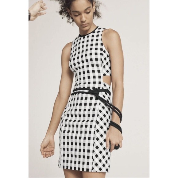 Rag & Bone NWT Tahoe Gingham Cut Out Dress Size 2 $550.00 - Picture 2 of 15